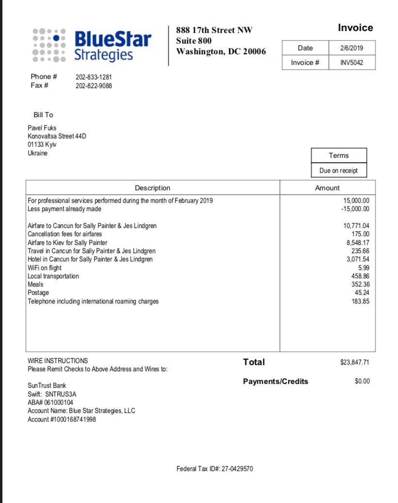TelizhenkoAndy's tweet photo. @HunterBiden @HunterBiden why do you always lie?
BLUE STAR STRATEGIES the company that was lobbying Burisma and through Amos Hochstein informing @JoeBiden on your troubles at the company also took money from Pavel Fuks more than 100k and did his lobbying in 2019 -Pavel today resides in London https://t.co/nRHOsTqU6Y