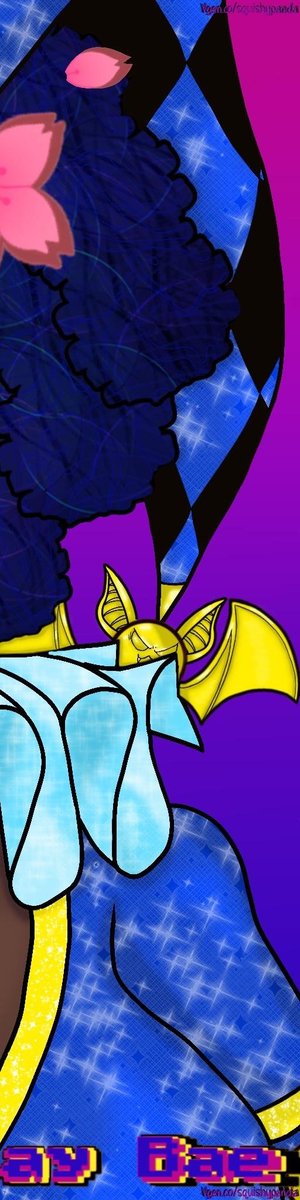SquishyPandaArt's tweet photo. Please appreciate all the detail I put into this 🌸💜🦇💙✨ #artistsoftwitter #vgenartist https://t.co/EDCEtguLNr