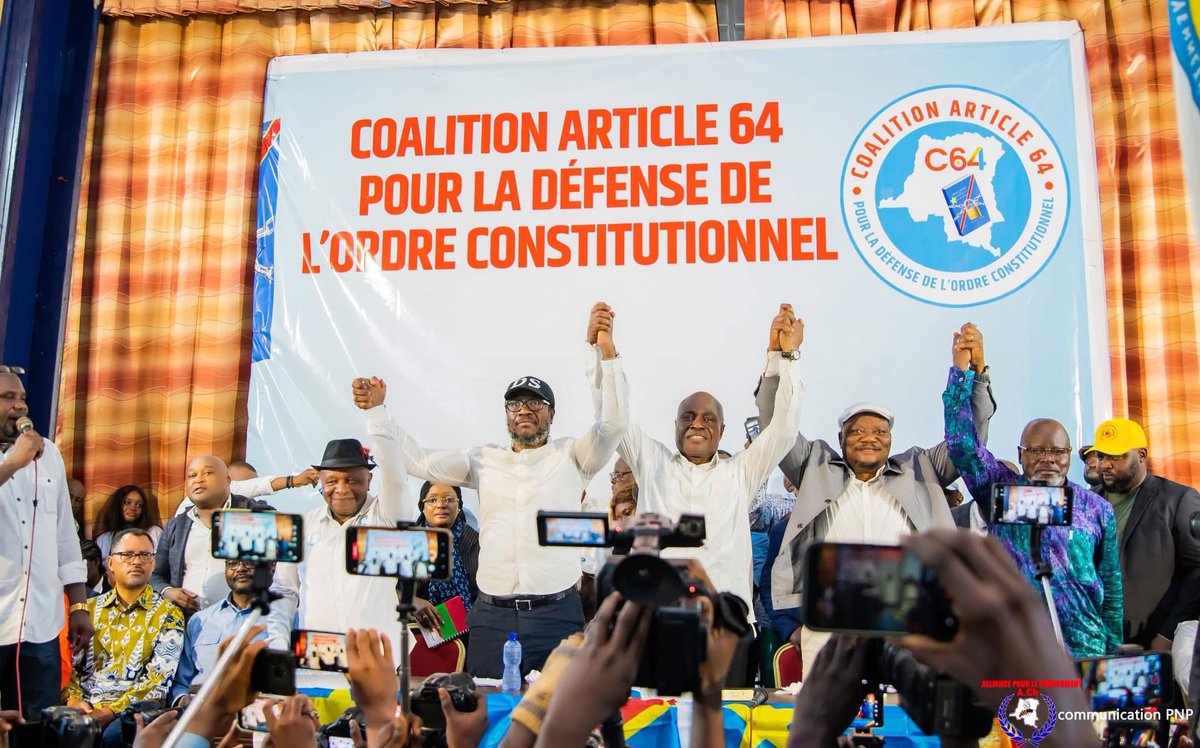 OMELONGA_LENS's tweet photo. #RDCFLASH 🇨🇩 | Une importante réunion de la Coalition de l’article 64 se tient ce vendredi 28 août 2026.

Tous les regards sont désormais tournés vers le sit-in du 15 septembre 2026 au palais du peuple, présenté comme un moment décisif pour la defense de l’ordre constitutionnel 

Peuple congolais, tenons bon ! 🙌🇨🇩