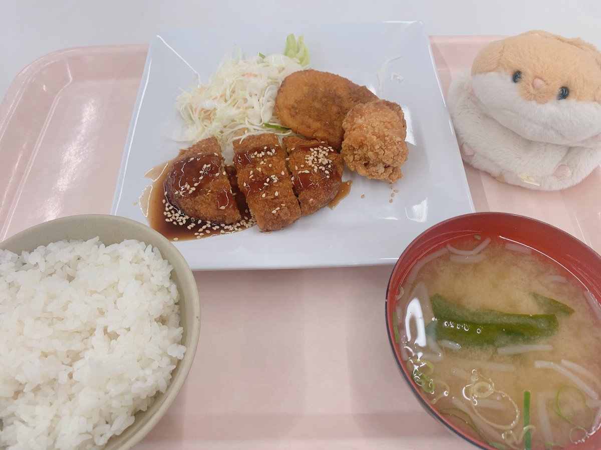 mcmcicg's tweet photo. 1000000年ぶりに学食来た！🐹
日替わりランチとか2回目とかかも……(4年生) https://t.co/lWMbfLKIQ9