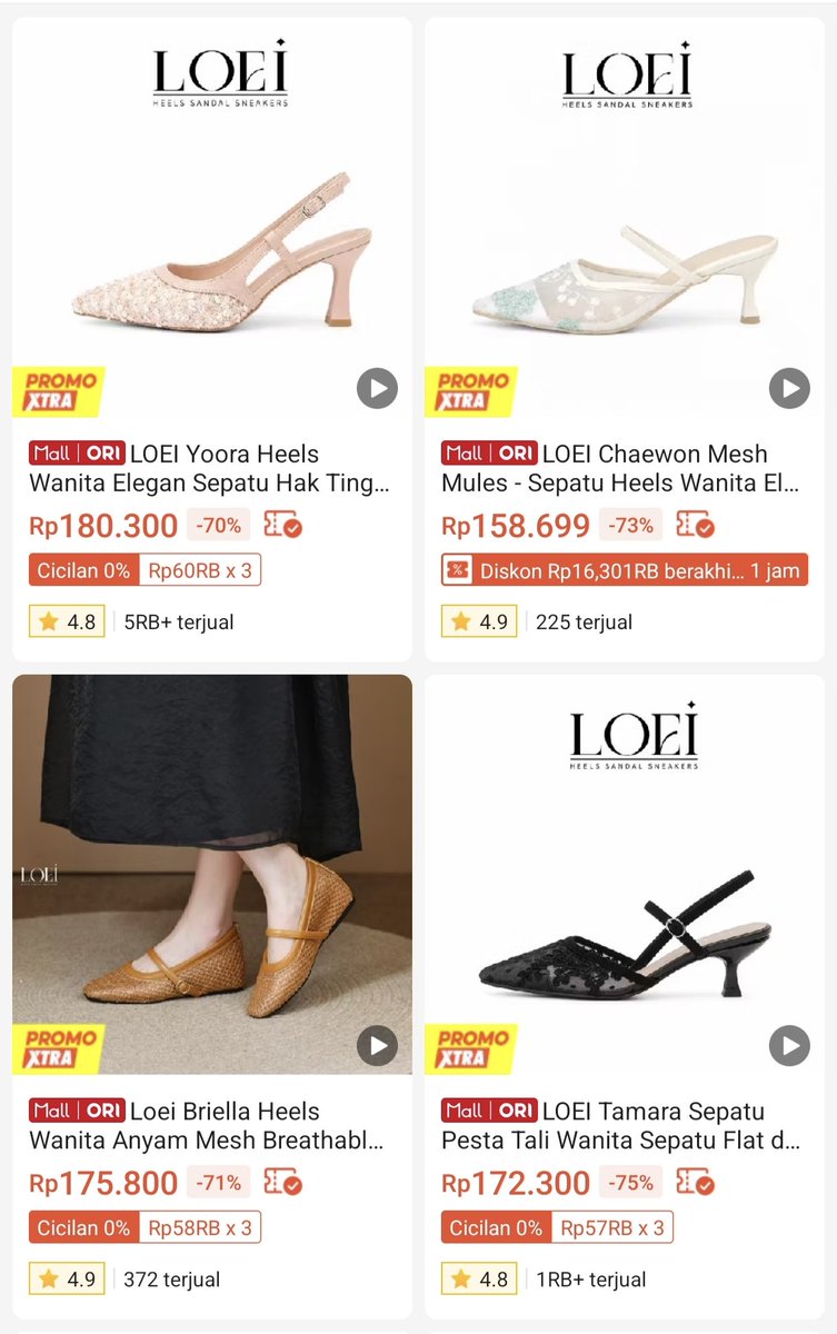 sonnenuna's tweet photo. YOUR NEXT DREAMY HEELS COULD BE RIGHT HERE 👠🎀✨

Modelnya cantik-cantik &amp; harganya masih under 200K. Cakep di kaki, aman di dompet juga 🤭💗 https://t.co/N7dgyNx6sE