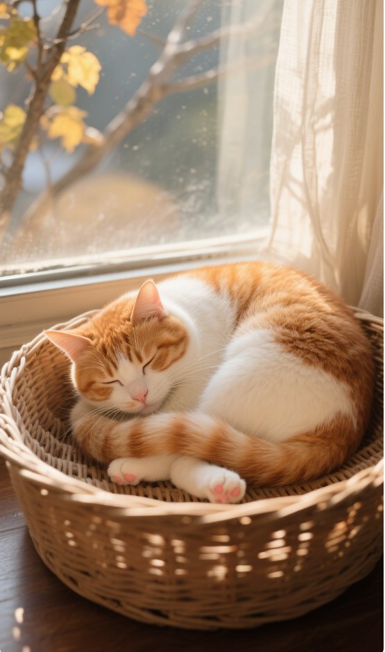 Lore_Alice's tweet photo. Just found my cat curled up in the laundry basket I was about to organize. Guess someone claimed their new "lazy Sunday lounge chair" first https://t.co/L496UrEIfz