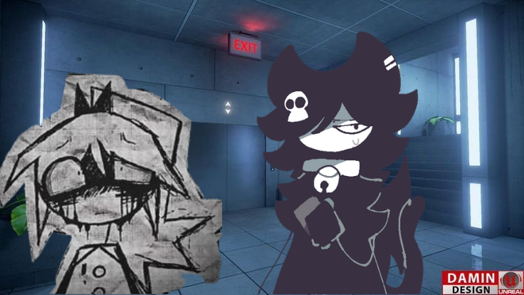 TeamWeirdoFpe's tweet photo. [🦇] "...Our friends told us to wait here while they got food or something... I don't fucking remember..."

[🔪] "..."

[🦇] "...Also, don't worry about her... That's just Riley... She's always like this..." https://t.co/tSdTe9HsXg