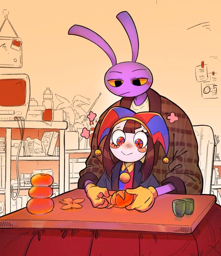 CelestiaMonroee's tweet photo. When the tall one decides to be a little too playful 😂💜
Poor little one didn’t ask for this 😭✨
I love drawing their chaotic dynamic!

#FanArt #DigitalArt #CharacterArt #CuteArt #ArtCommunity #ArtistOnX #Illustration #DigitalArtist #Drawing #Fanart #notmyart https://t.co/nxmQbEClcd