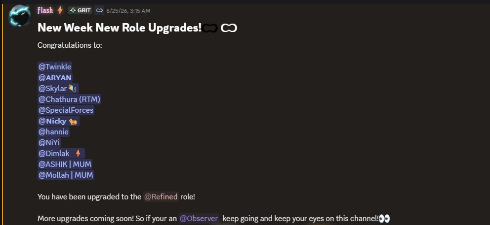 web3_himel's tweet photo. Another week, another round of well deserved upgrades!

Big congratulations to everyone who earned the Refined role this week. 

It’s always great to see consistent effort being recognized. Showing up, , contributing, and supporting others may seem like small things
@get_optimum https://t.co/kJSA17kR7k