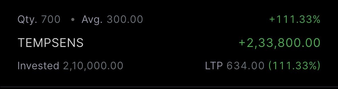 FinPaal's tweet photo. And this is how TEMPSENSE SHNI will look in the Demat account.
#TEMPSENSE https://t.co/TZ7SFH0z4B
