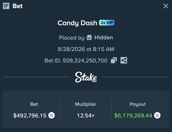 PlayPaperclip's tweet photo. Someone must of had a sweet tooth for $6M 🍭 https://t.co/42h2th7fBD