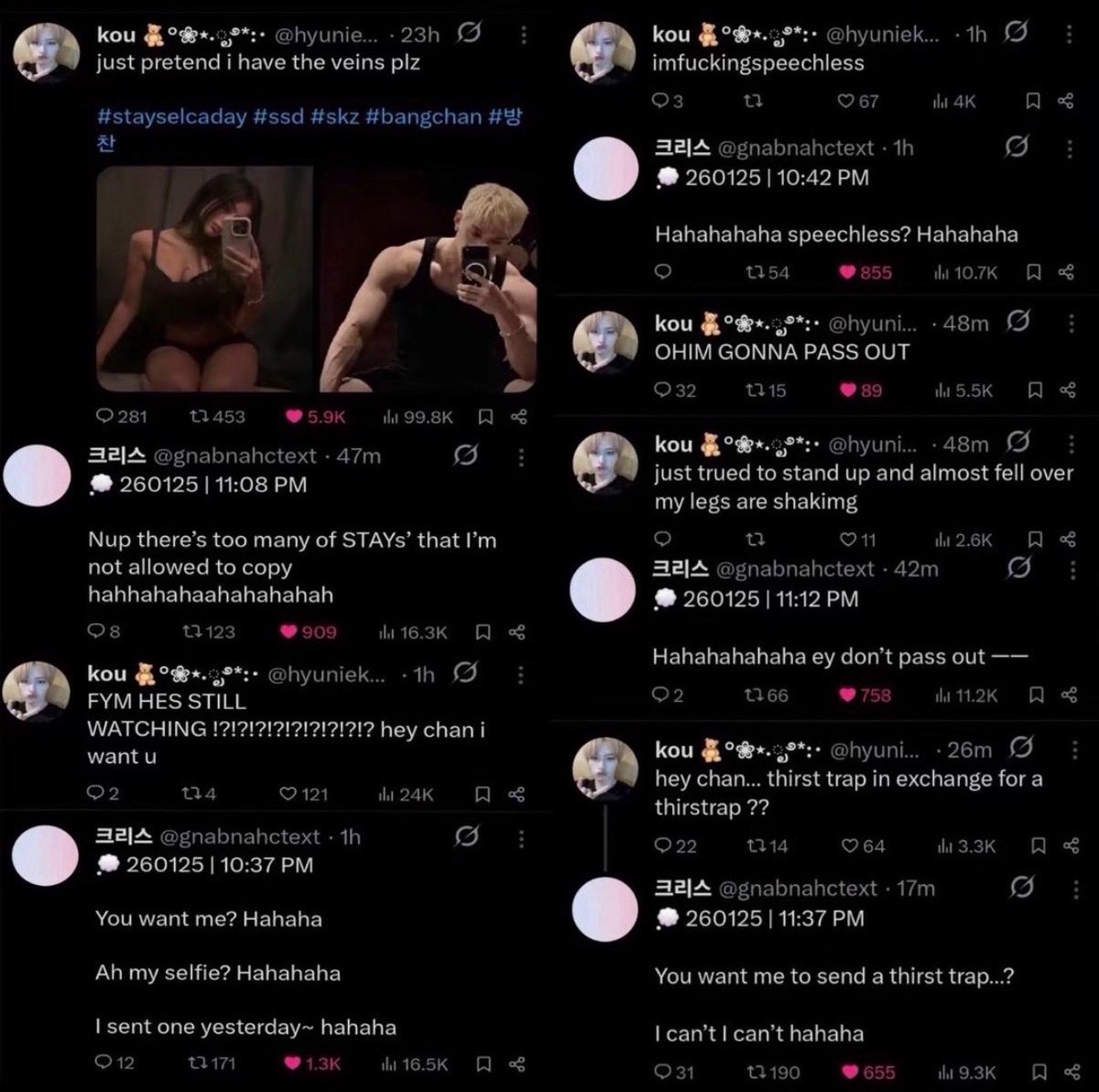 staysheartapred's tweet photo. So I see the STAY kpop fandom is run by bullies &amp; Bangchan gives attention to &amp; a platform to those bullies if he likes the look of them. That’s interesting isn’t it yh? ‘Whatever u do it AFFECTS my image. Whatever I do it AFFECTS yours’ hm..interesting https://t.co/8dsVXtf2zH
