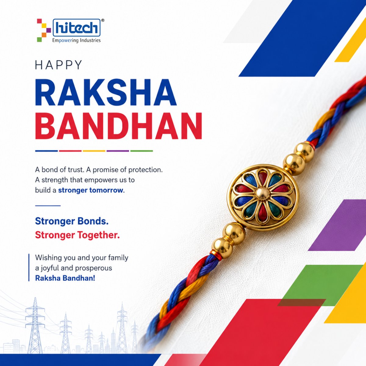 hitechssltd's tweet photo. Celebrating the bond of trust, care and protection. Here’s to relationships that make us stronger, together.
@hitechssltd  wishes you a Happy Raksha Bandhan! 

#rakshabandhan #indianfestival #celebration #happyrakshabandhan https://t.co/YcK4WMz2Jq