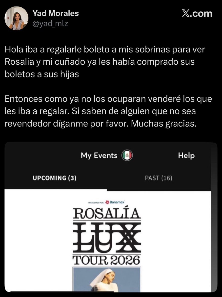 ALizMGMM's tweet photo. ALERTA ESTAFA🚨 mañana comprueben jajajajq

 @yad_mlz @PaoCrnf  estafa con boletos de Rosalía y boleto de Omar Courtz, pongan su username en buscador y encontrarán las veces que han estafado.  @rsfvh_ds y @mdlc_vdds son sus alternas a nombre de Juan Pablo Pérez Pastrana https://t.co/onG1hMnD9H