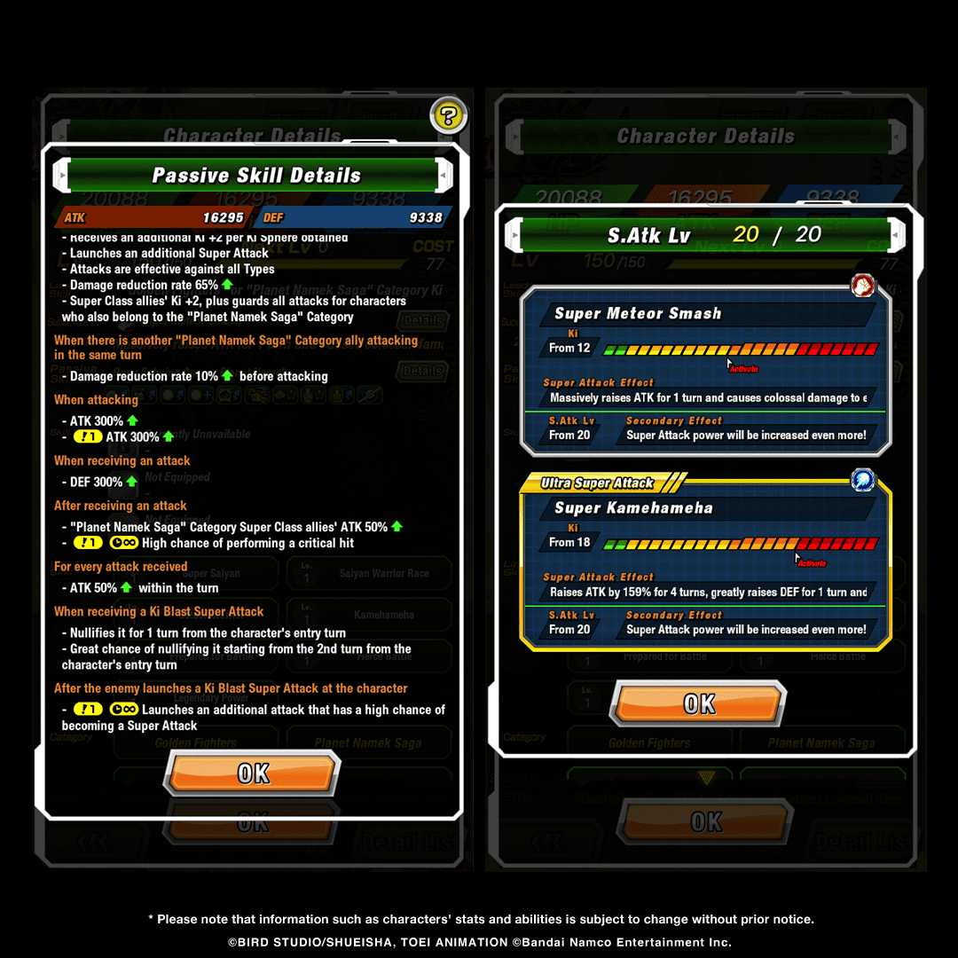 dokkan_global's tweet photo. First-hand information on LR [Furious Fighter's Immense Power] Super Saiyan Goku's stats! (2/2) https://t.co/eMHU6y7JjE