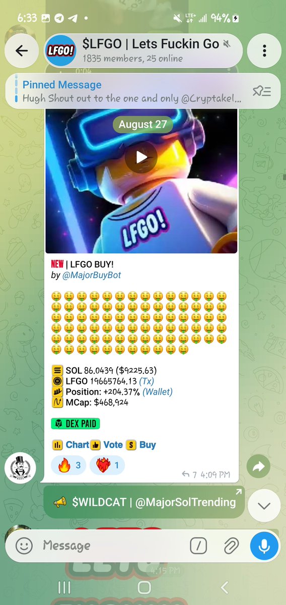 cmoon202's tweet photo. Another ATH just hit for @LFGOcommunity at a $553K MC 

But trust me, that’s only a small part of what’s coming for our legend. The journey is just getting started, and there’s so much more in the pipeline

And yes, @LFGOcommunity’s very own NFT is coming soon 

Stay tuned for more updates and get ready for what’s next.

Join us on this amazing journey, chads. LFGO!