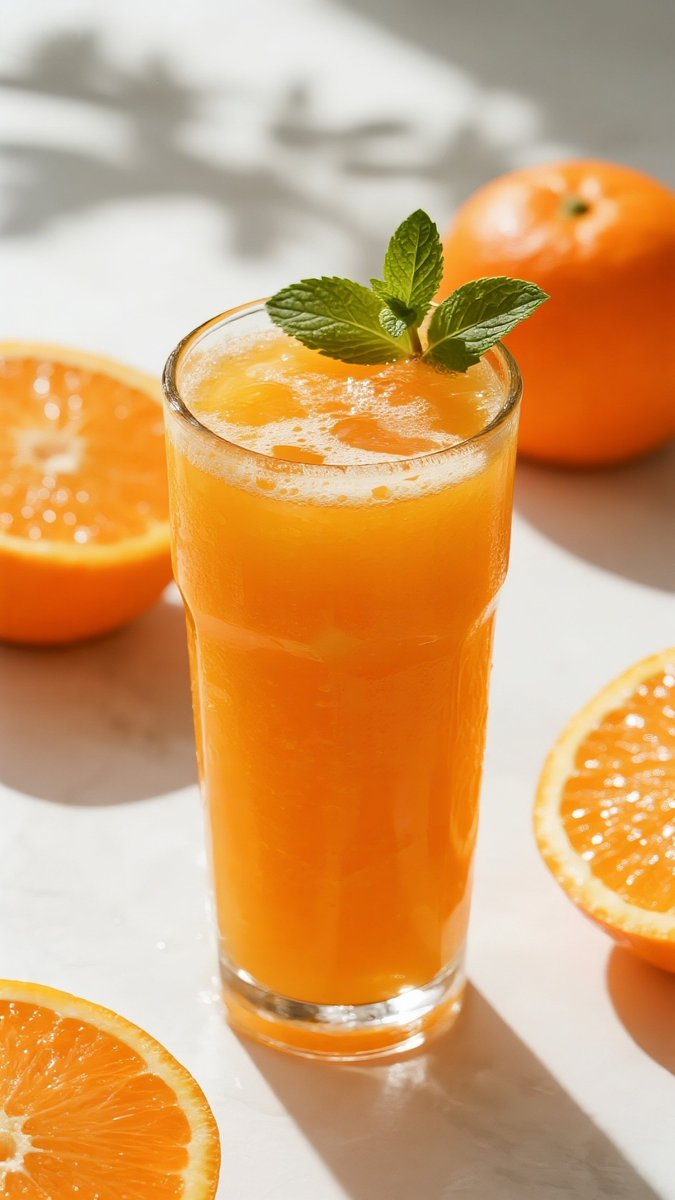 hiy0930's tweet photo. Quieres un refresco rápido Mezcla 50ml de naranja natural + 100ml de agua gaseosa, aade una hoja de menta, listo! https://t.co/K7HKBGcLNJ