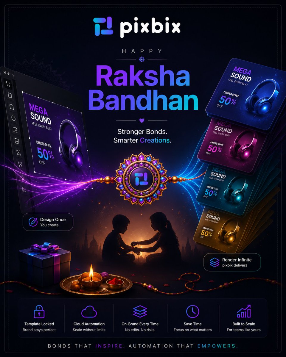 pixbixapp's tweet photo. Some bonds don’t need a reminder.
They just need a little celebration. 🪢❤️

This Raksha Bandhan, celebrating the bond that turns ordinary moments into lifelong memories.

Happy Raksha Bandhan! ✨

#HappyRakshaBandhan #BhaiBehen #SiblingLove #IndianFestivals #Pixbix https://t.co/87GDYXoexr