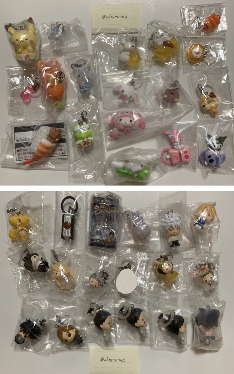 cktsmrma's tweet photo. ガチャガチャ めじるしアクセサリー 交換

譲 1,2枚目

求 未所持めじるしなんでも検討
画像を添付していただけると嬉しいです✨

郵送交換のみ
お気軽にお声掛けください🙇🏻‍♀️

サンリオクリスタル ハンターハンター キルア ハイキュー シュガーバニーズ コリラックマ mikko チェンソーマン 呪術廻戦 https://t.co/Tf8SoR7rer