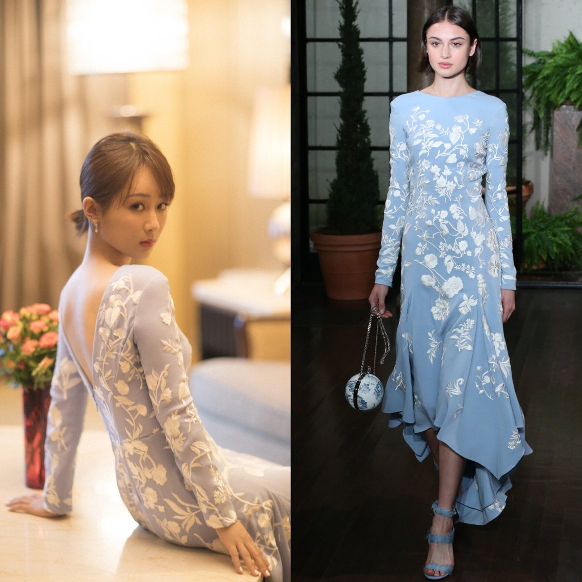 atelierdeyangzi's tweet photo. Yang Zi in Oscar de la Renta Resort 2019 collection for the 29th China TV Golden Eagle Awards in 2018

#YangZi https://t.co/kKbs5AJvVk