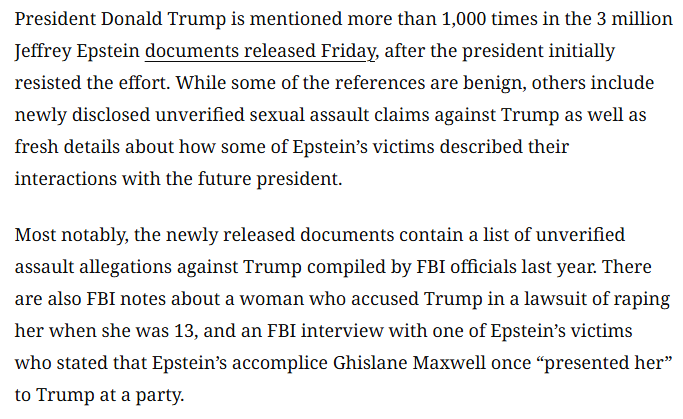 HickaGigglBurp's tweet photo. @vervian772 @shyl0vely @Killmepills1963 @ThrowawayA27034 there are countless accusations against the man for the rape and assault of many people, including children, and shared a suspiciously close relationship with jeffery epstein himself. along with this, the man's agents (ice) have gotten many innocents killed, and he funds israel https://t.co/86rv7uIsbI