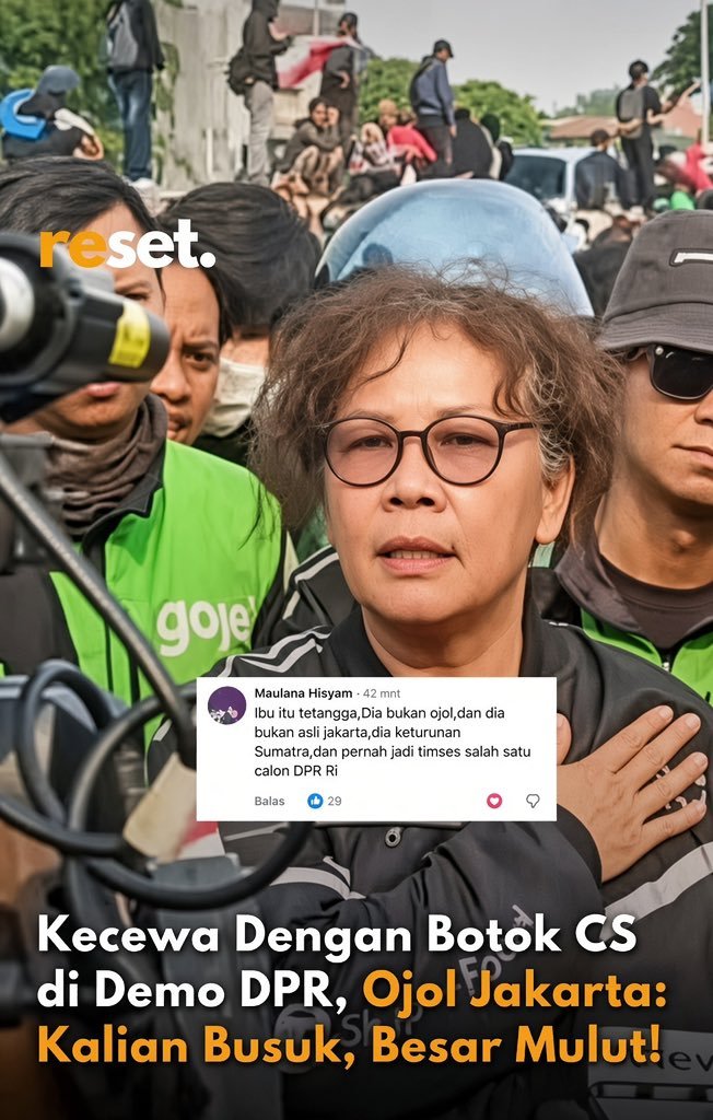 ejaaipongg's tweet photo. Buzzer Bayaran ‼️‼️ 

Nama Ibu ini : MELVA MARIA ROSA PARDEDE, Orang Sumatra Utara, tinggal di Kemayoran, Jakarta pusat.

Bukan driver ojol sopheefood. Dia ex aktivis dan pernah jd timses caleg. Ia pernah menolak kedatangan AMPB ke Jakarta.

Ia ingin Jakarta chaos dengan membenturkan antar kelompok. Hati hati banyak penyusuppp ‼️