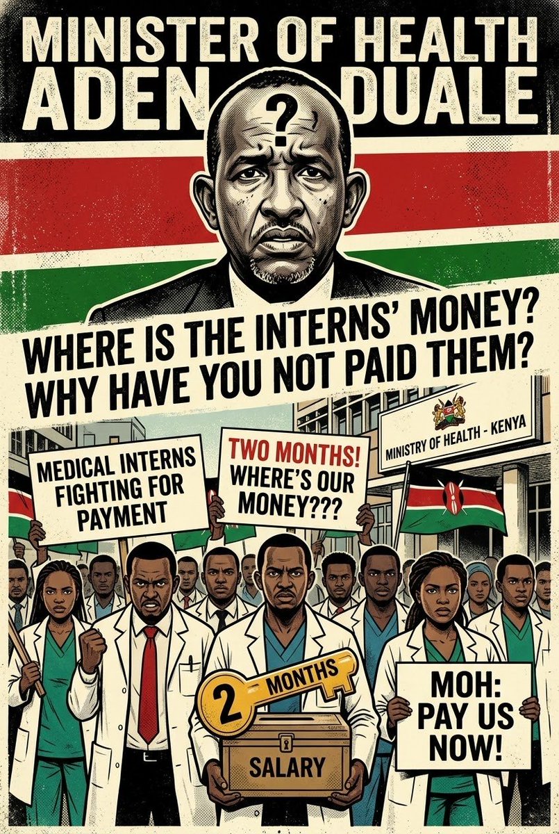 buldozer___'s tweet photo. All interns we have to come out loud and fight for our CBA this government jokes with the healthcare workers,we can't go for three months without any shilling or penny lets come out loud now and reject duale share this widely and repost and tag him @HonAdenDuale #payinternsduale https://t.co/rz9UQirERj