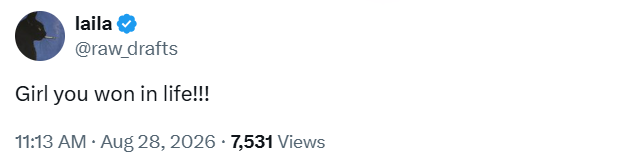 raw_drafts's tweet photo. 7k for this comment?!?!?!?!?!?!?!

I want this level of impressions on my posts not just replies. https://t.co/Yp3qvU7f1y