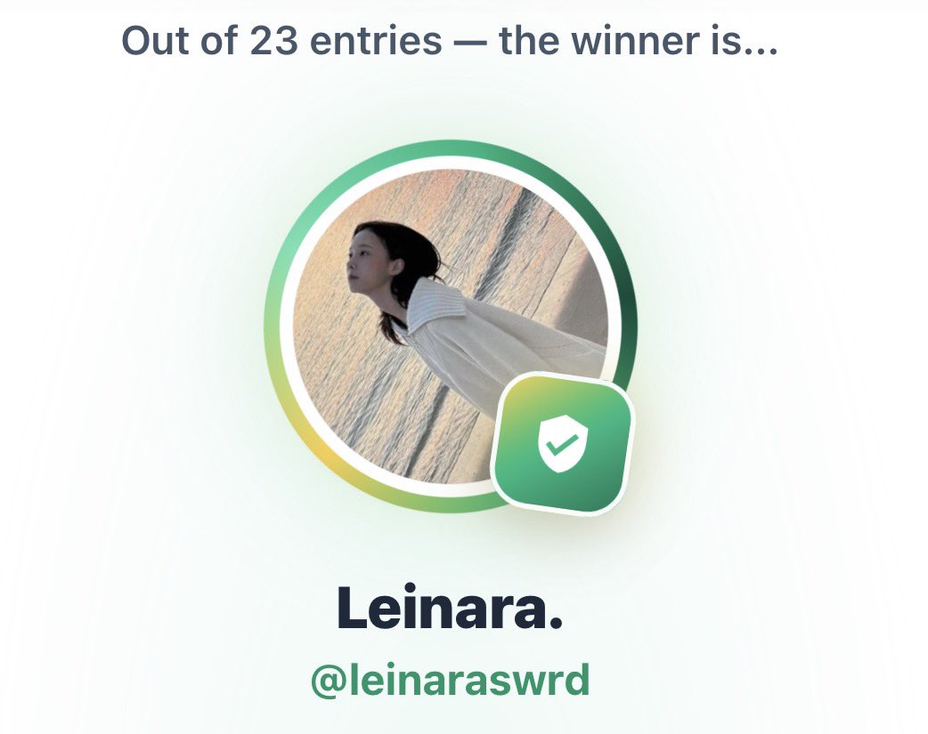 THExBACKSTAGE's tweet photo. Congrats!

🏆 @leinaraswrd

Verify it: https://t.co/6UqlDpcwIC · Draw ID: 541485030636 ✅

DM ke base, ditunggu 1x24 jam untuk claim hadiahnya ya. https://t.co/A4sAgtRSNT