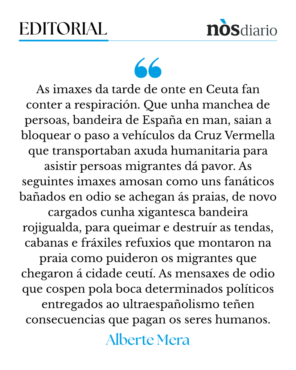 NosDiario's tweet photo. EDITORIAL | Crueldade
✍️ Alberte Mera (@oalberte)
https://t.co/AfqeQv3hAA https://t.co/VucF2Kth6l