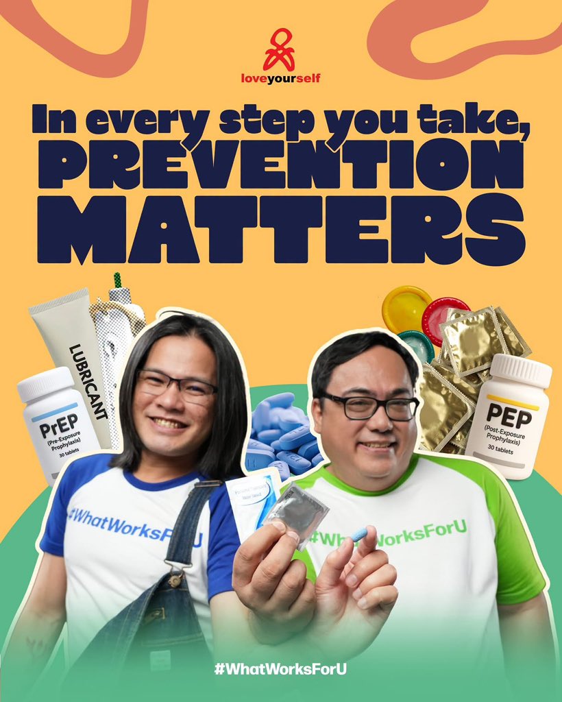 LoveYourselfPh's tweet photo. Discover how combination prevention can add spice to your sex life!

Explore #WhatWorksForU and see what prevention strategies you are most passionate about.

HIV testing and treatment are FREE and confidential.
Walk-in: https://t.co/TG66iNqZRJ
Online: Embrace Virtual Hub on Facebook

#LoveYourelfPH
