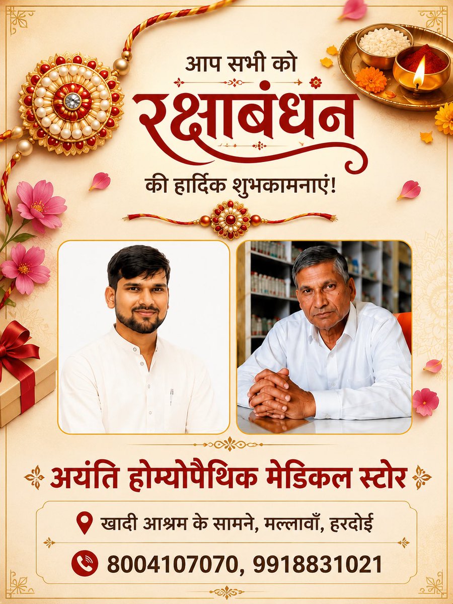 yogeshsingh_13's tweet photo. हृदयों को स्नेह, विश्वास और आत्मीयता के अदृश्य बंधन से बाँधने वाले भाई-बहन के शाश्वत प्रेम को समर्पित पर्व रक्षाबंधन की आप सभी को अनंत मंगलकामनाएं।

#रक्षाबंधन https://t.co/uw4w1Bh6jY