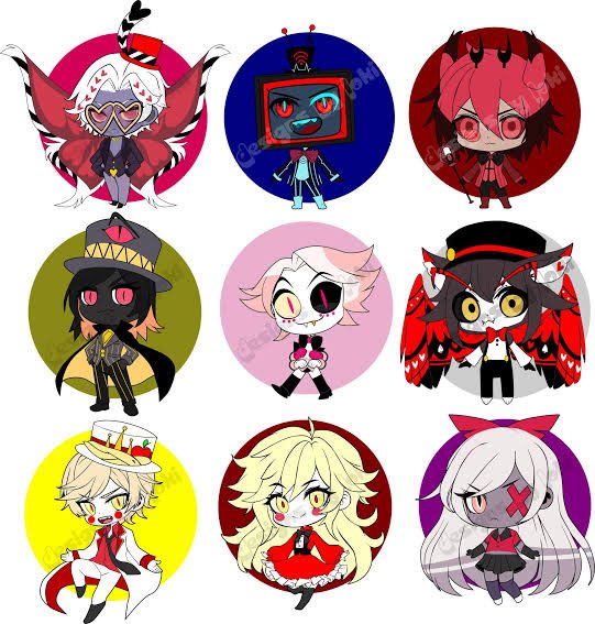 JackRichar9t's tweet photo. Hazbin chibbi HH characters 

#Hazbin_HotelArt #HazbinhotelS2 #hazbinart #HazbinHotelArt #hazbinhotel #CharliexAlastor #hazbinvaggie #hazbincherribomb #hazbinniffty https://t.co/cCajrtIABX