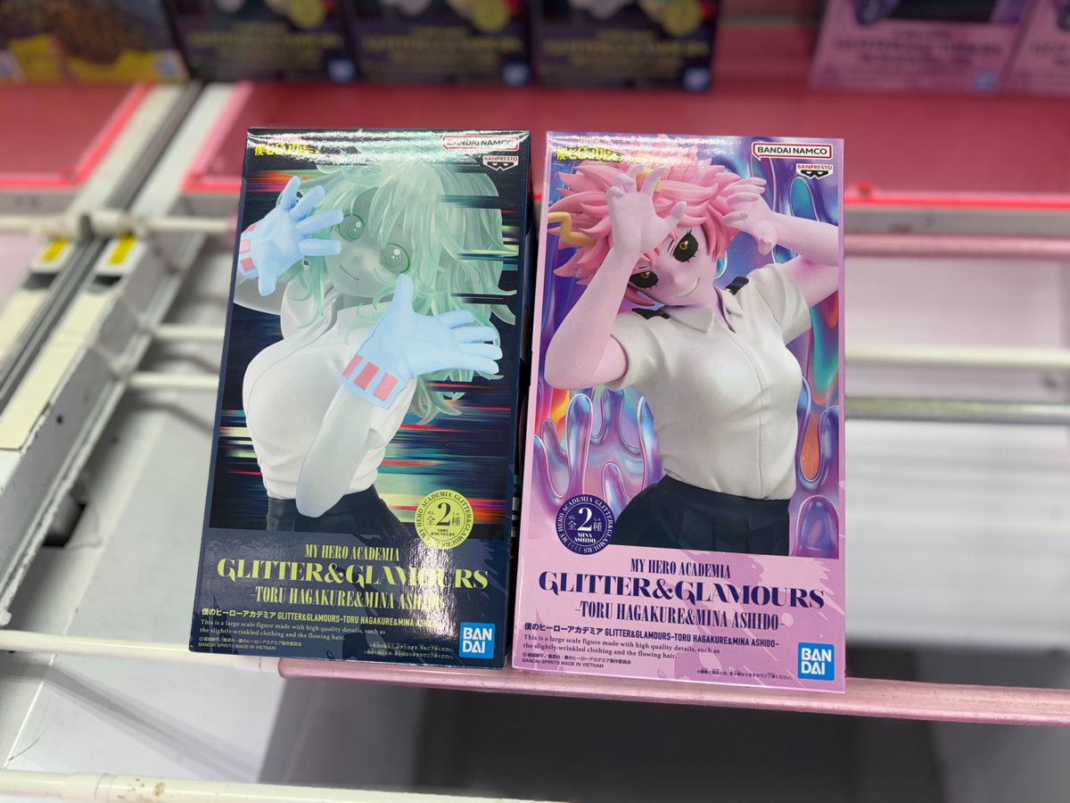 gurumito_plize's tweet photo. ⭐️新景品入荷のお知らせ⭐️

#僕のヒーローアカデミア GLITTER&amp;GLAMOURS-TORU HAGAKURE＆MINA ASHIDO-

入荷しました‼️

#ぐるぐる大帝国水戸 #ヒロアカ #葉隠透 #芦戸三奈 https://t.co/r5jNjIL8E9