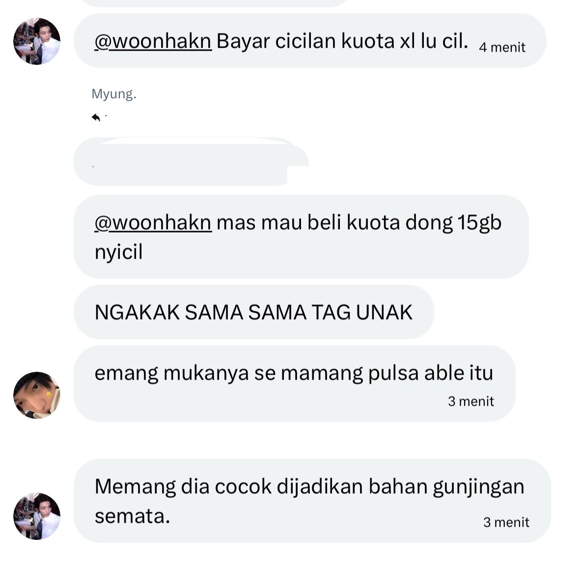 woonhakn's tweet photo. pernah gak lu lagi diem tapi tetep aja dibeginikan sama abang abanglu? gue juga bisa marah. CAMKAn!!! https://t.co/s0ppeHxB2u