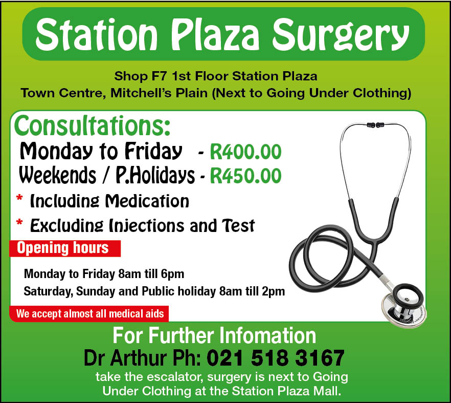 DailyVoiceSA's tweet photo. SPONSORED  |  Station Plaza Medical Centre Mitchell’s Plain is excited to announce our extended service time from 1 September 2026.

Contact: 021 518 3167 https://t.co/NtcHvt9EzR