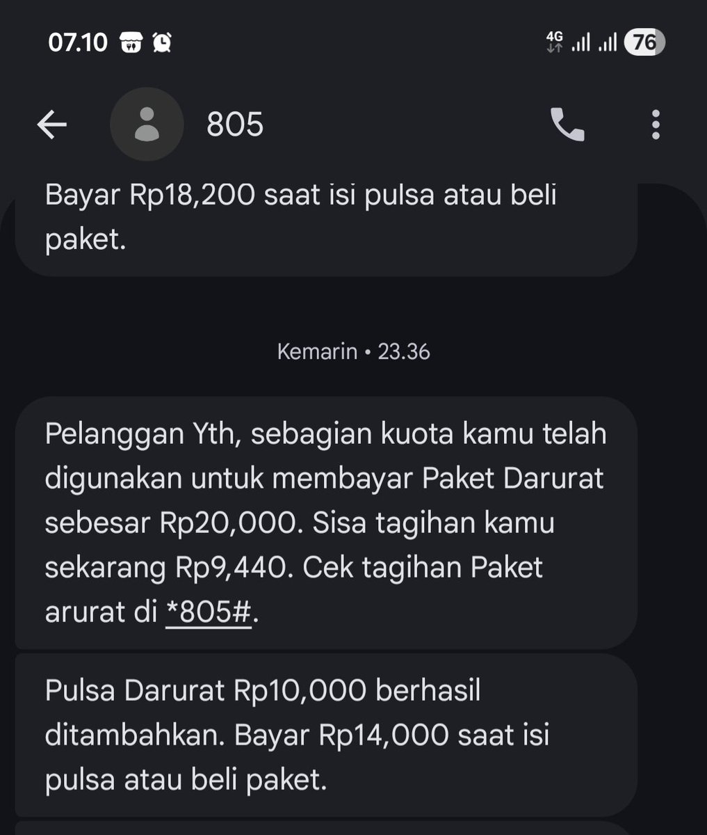 Nuruel92's tweet photo. Dear @3CareIndonesia ini gmn yaaak beli paket darurat pulsa 10k tp pulsanya ga masuk, tp billing nya udh ada gaje lu... udh susah bgt nge reachout kalian tuh, agen sbk lah, di dm x ga dibaca, dm ig ga dibaca..bobrok bgt !!! https://t.co/JhDHXqOcrf
