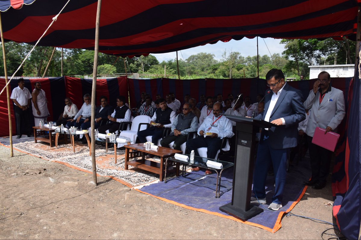 PRO_HEF's tweet photo. The Foundation Stone for the Intermediate Storage of TNT (URP Type) Building was laid by Shri Sanjay Hazari, CMD, Munitions India Limited (MIL) on 28 August 2026 at HEF, Khadki.

The ceremony was graced by the Directors and senior officials of MIL and HEF. @IndiaMunitions https://t.co/gixwdLH8Qj