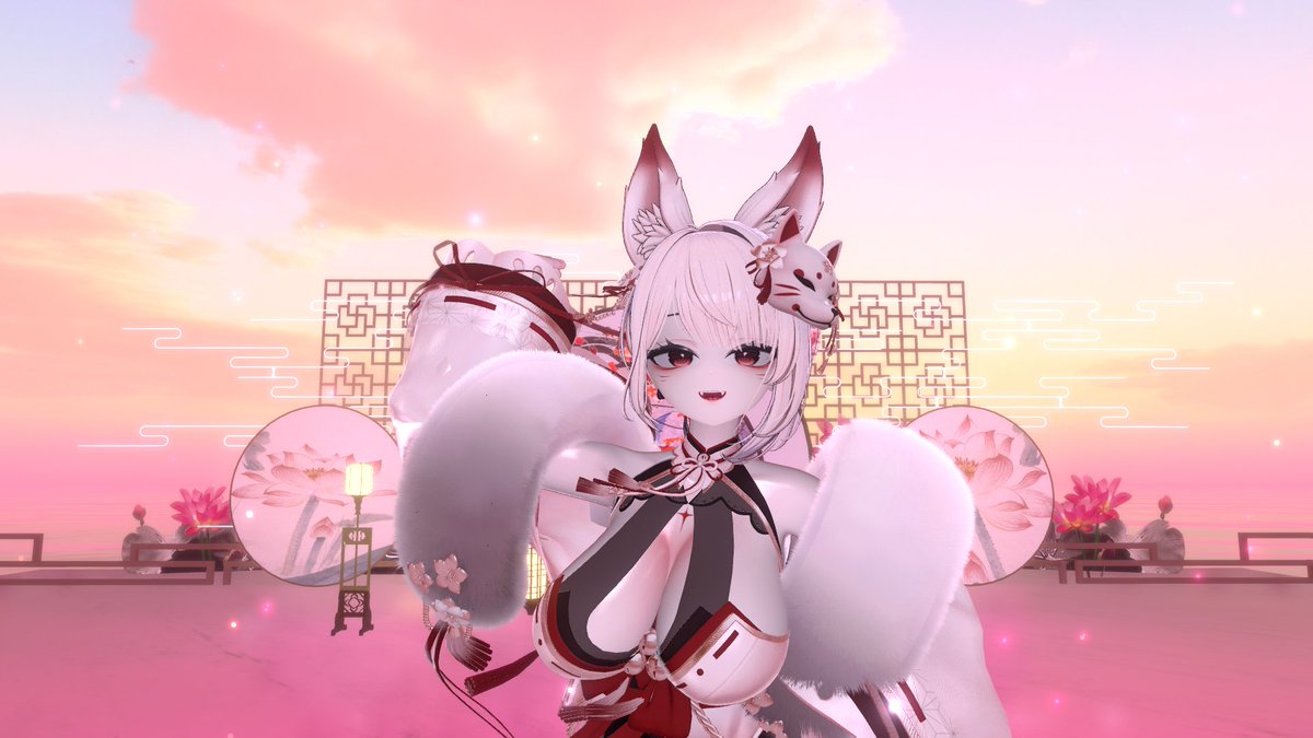 vidairisba's tweet photo. 새로 깎은 구미호 비다에요🦊🦊🦊
#VRChat #Airi3D https://t.co/gzo1oz382V