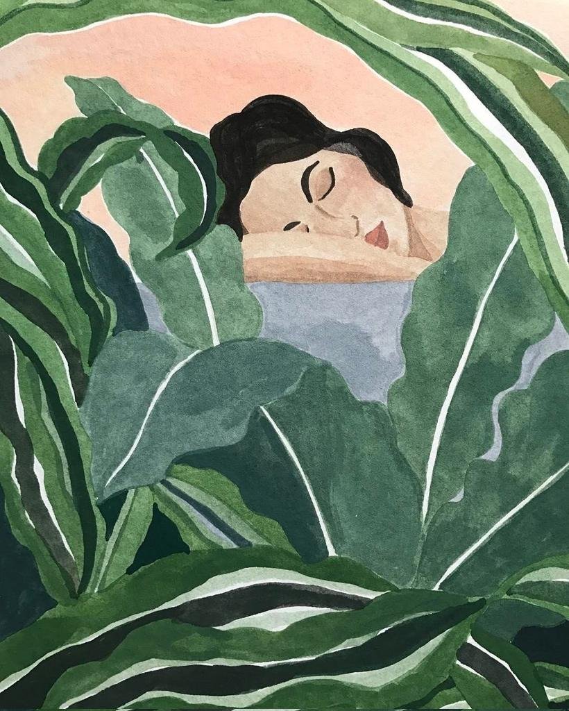 franch_laura's tweet photo. Me resisto a que el verano termine.
​Así que vuelvo a pasear por la luminosa y alegre obra de la ilustradora australiana Angela McKay, Ohkiistdio. Sus acuarelas y gouaches rebosan una energía vital que contagia buen humor al instante.

👇🏻 Abro hilo. https://t.co/6TA4Mdm0CP