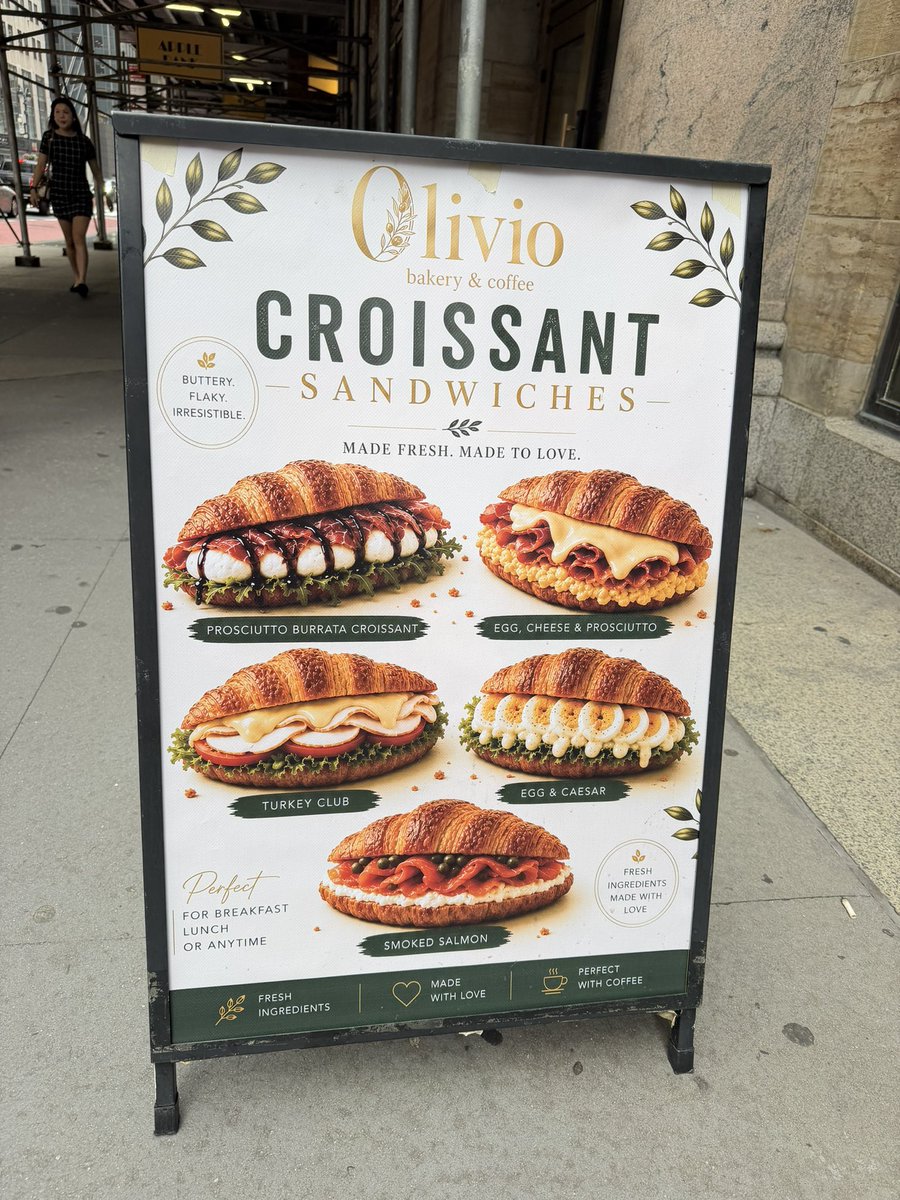 maggiemoda's tweet photo. Throw a rock in NYC and you’ll hit a mildly off putting AI food advertisement. https://t.co/lLXVkFIFoG