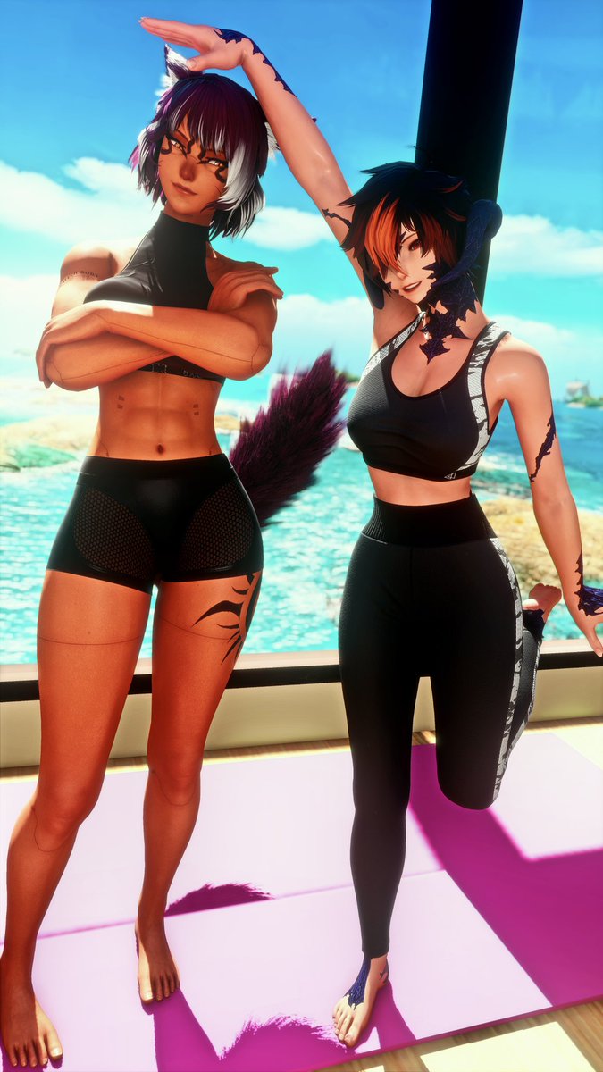 BendyRyuko's tweet photo. My adorable cyber cat friend showing off her flexibility!

Wanna help them out~ ❤️ https://t.co/YMyl1fKPkx
