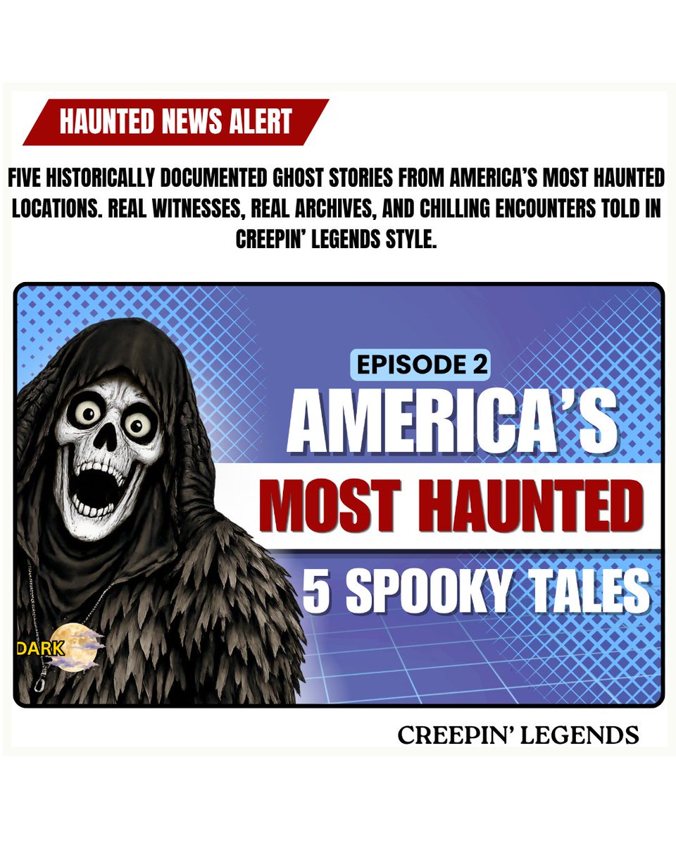 IntrigueHub's tweet photo. Five historically documented ghost stories from America’s most haunted locations. Real witnesses, real archives, and chilling encounters 

video: https://t.co/G8rmE0gt9c https://t.co/asVcAh4R70