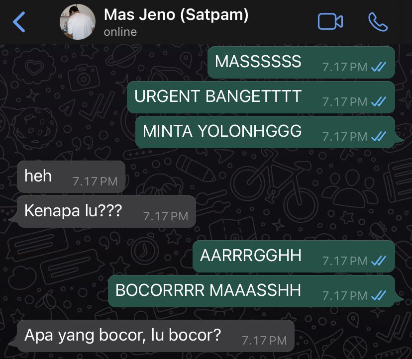 danmenuliss's tweet photo. – mas satpam komplek –

nomin few tweets au

duasatuplus https://t.co/b81IWK2Ell