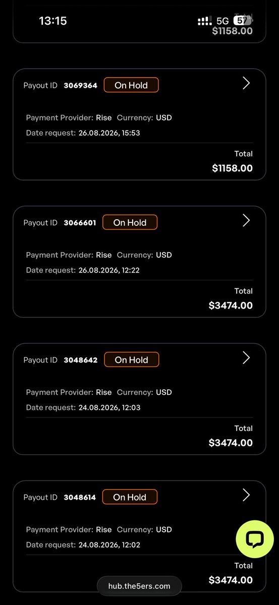 prabhakar9991's tweet photo. Day 5 of waiting for payout of 16500$
, or for an update from the team. 

The silence has been frustrating from the 5ers . @the5erstrading @The5ersFutures @the5ersIndia . 

I appreciate if there’s an update . https://t.co/9YKrpPZC1G