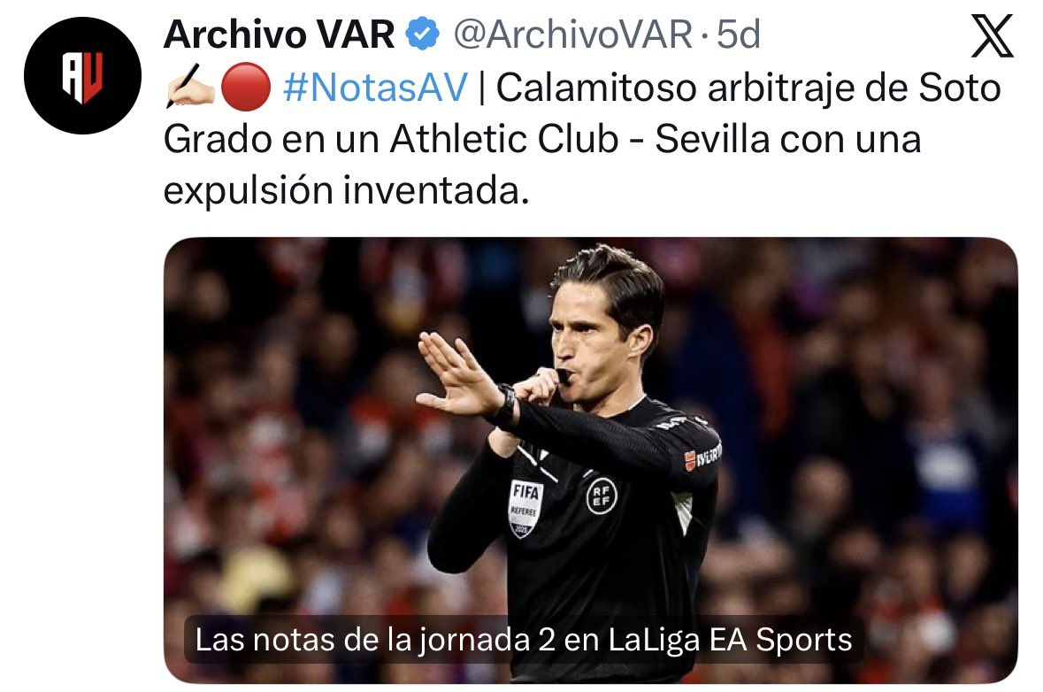 Josulasar's tweet photo. Qué mala suerte tenemos… Luego te dicen eso de que lo que unos árbitros te quitan, otros te lo dan. Y no. Definitivamente no. Mira que tiendo a no centrarme en el arbitraje, pero si nos “quitan” en 15 jornadas, los árbitros nos “dan” en 5. https://t.co/lBDubF2vhp