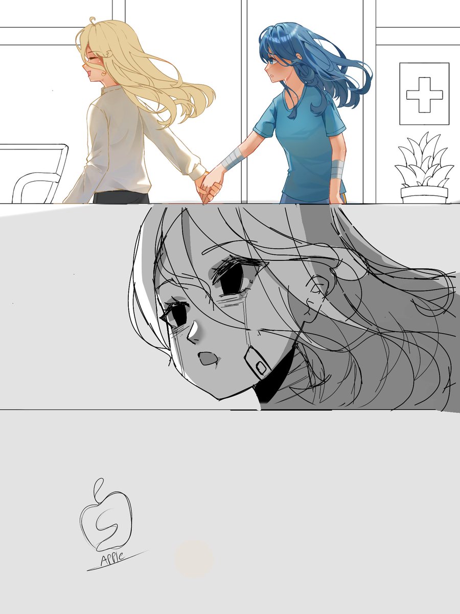 Apple_art227's tweet photo. #wip 
I hope the rendering can save this artwork🥲 https://t.co/uKIA8RnLgk
