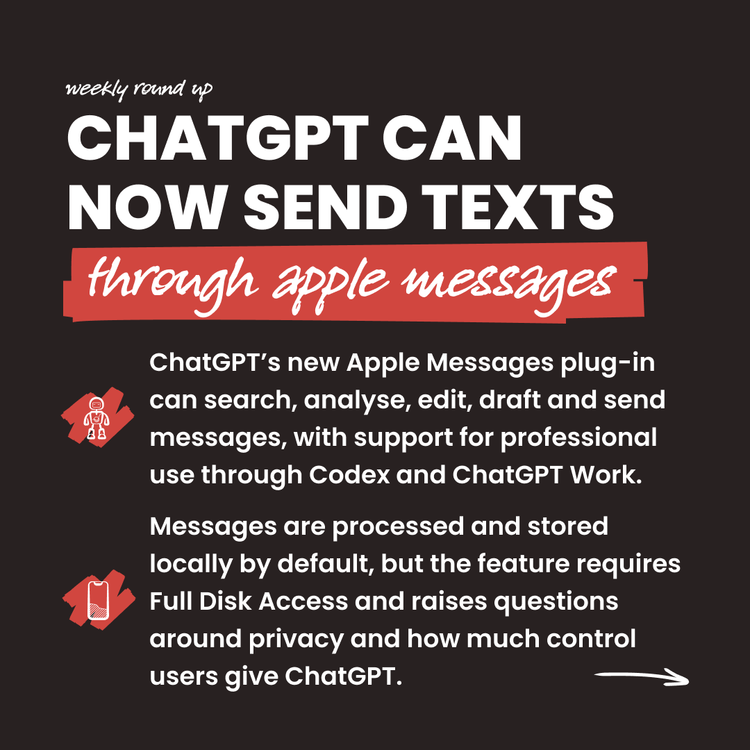 TheDistanceHQ's tweet photo. ✨ Friday is here, and so is your Weekly Round-Up! ✨
This edition covers ChatGPT’s new Apple Messages plug-in, Samsung’s sixth One UI 9.0 beta, and Google’s mysterious new Android Pulse app.
#ChatGPT #Apple #Samsung #Google #Android #AI #WeeklyRoundUp #TheDistance https://t.co/kr14yZDlcN