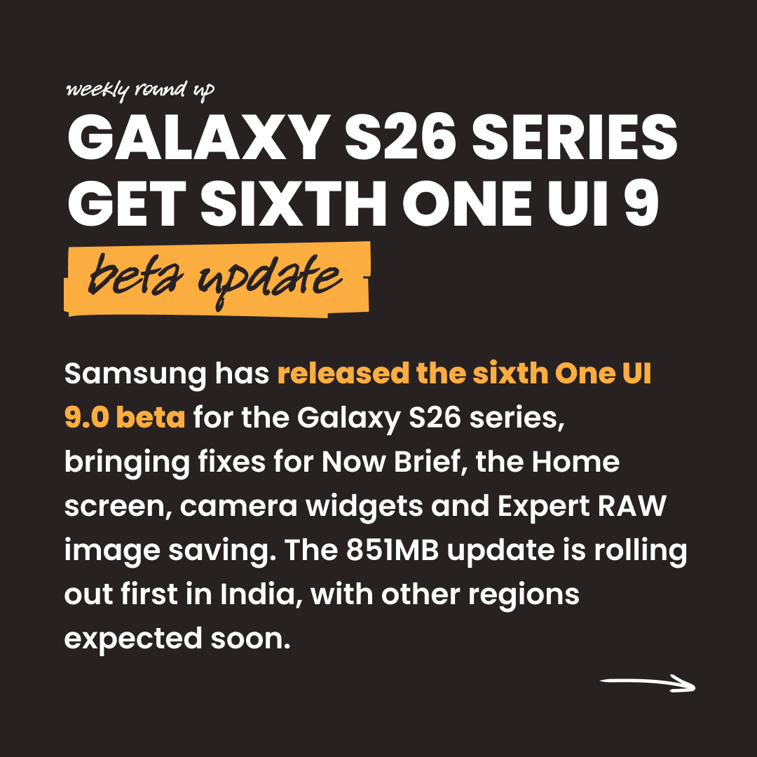 TheDistanceHQ's tweet photo. ✨ Friday is here, and so is your Weekly Round-Up! ✨
This edition covers ChatGPT’s new Apple Messages plug-in, Samsung’s sixth One UI 9.0 beta, and Google’s mysterious new Android Pulse app.
#ChatGPT #Apple #Samsung #Google #Android #AI #WeeklyRoundUp #TheDistance https://t.co/kr14yZDlcN