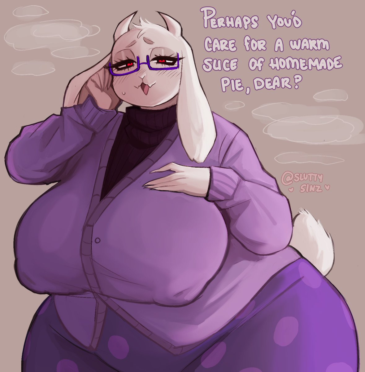 SluttySinz's tweet photo. 🥧care for some cream pie? #undertale #deltarune https://t.co/2l0wizLKOX