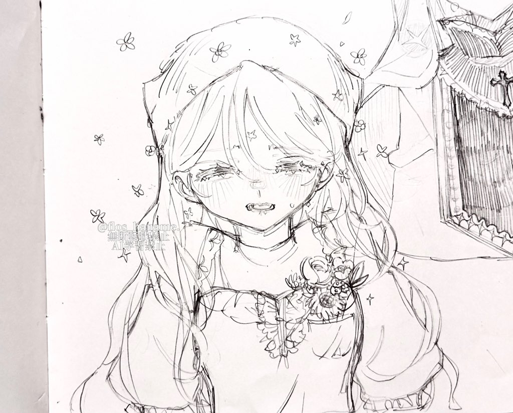 flos_haname's tweet photo. 💐‧⁺ ⊹˚.꙳⟡ 🌼
 #絵柄が好みって人にフォローされたい
 #アナログイラスト
 #絵描きさんフォロバ100 https://t.co/i2xHutvKhN