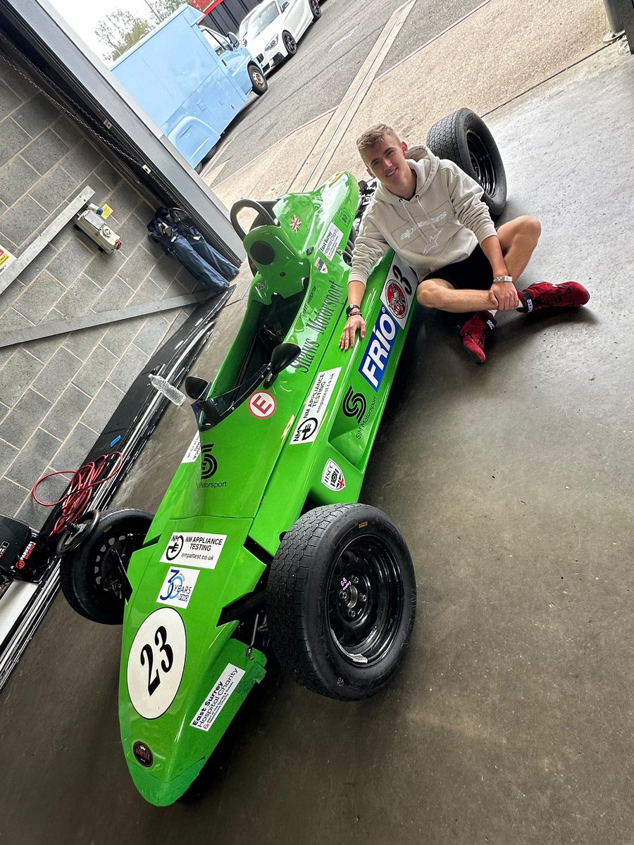 NMPATTesting's tweet photo. We are very proud to be supporting Zac as he undertakes Formula Ford test at Donnington Park today. 

We’re excited for him, and also to see our logo on his car!

Go well, Zac! 
#zacharyhoughton_racing https://t.co/bgYWbamz40