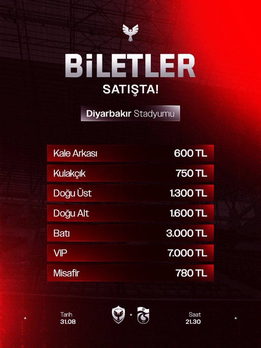 deplasske's tweet photo. amed maçı deplasman biletleri 780 tl’den satışa sunuldu. https://t.co/hyiikeI1C3