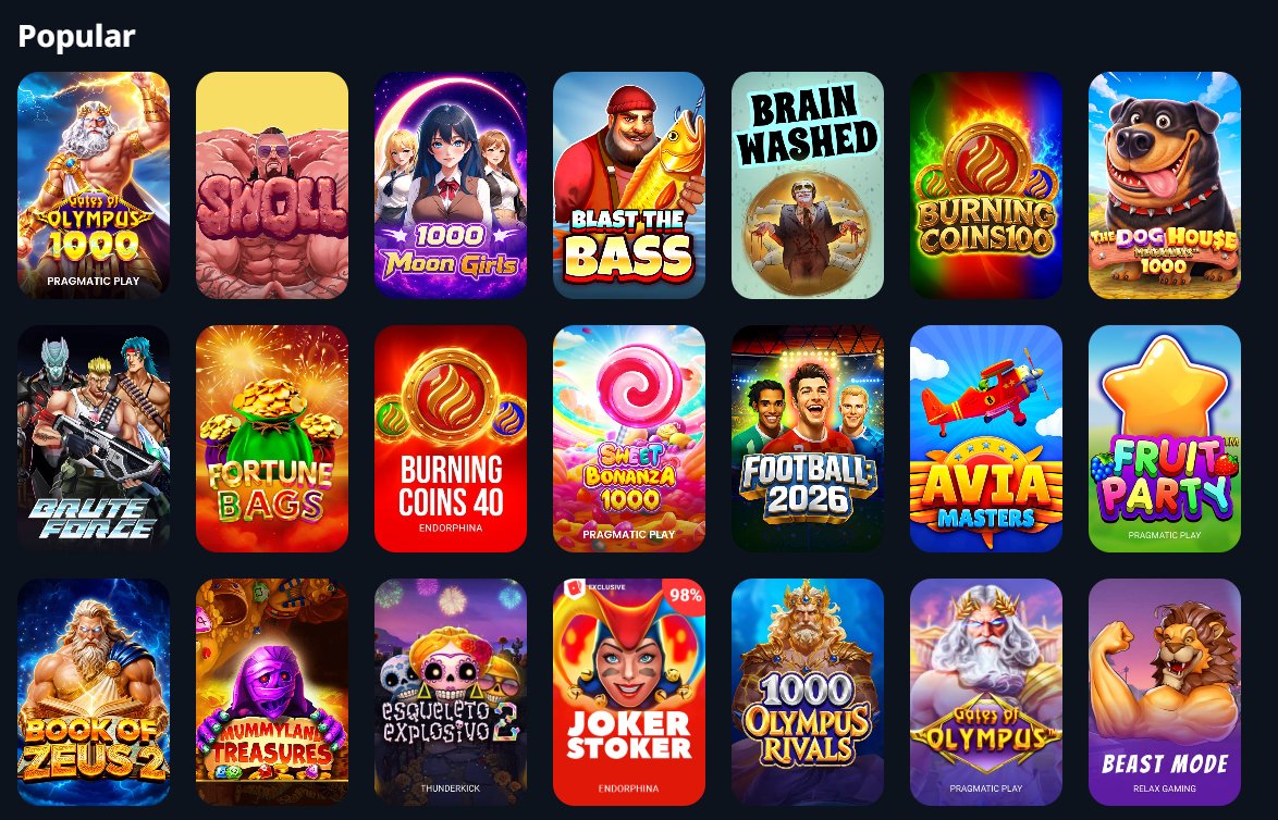 bitz_casino_en's tweet photo. Which game would you put at the top of Most Popular today? 😎 https://t.co/qx8UdOZP28